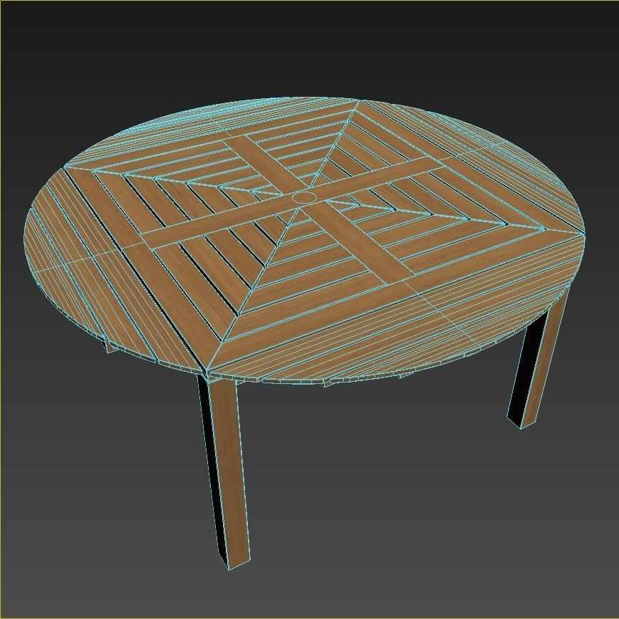 Country Casual Teak Snowdon Accessible extension table 3D model_7