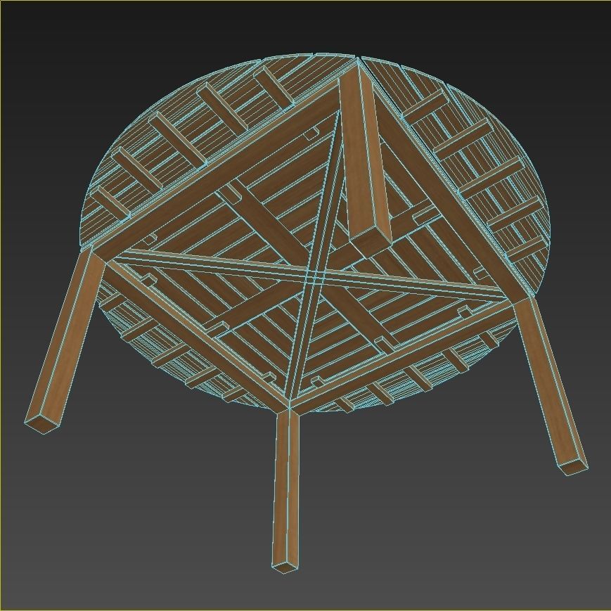 Country Casual Teak Snowdon Accessible extension table 3D model_9