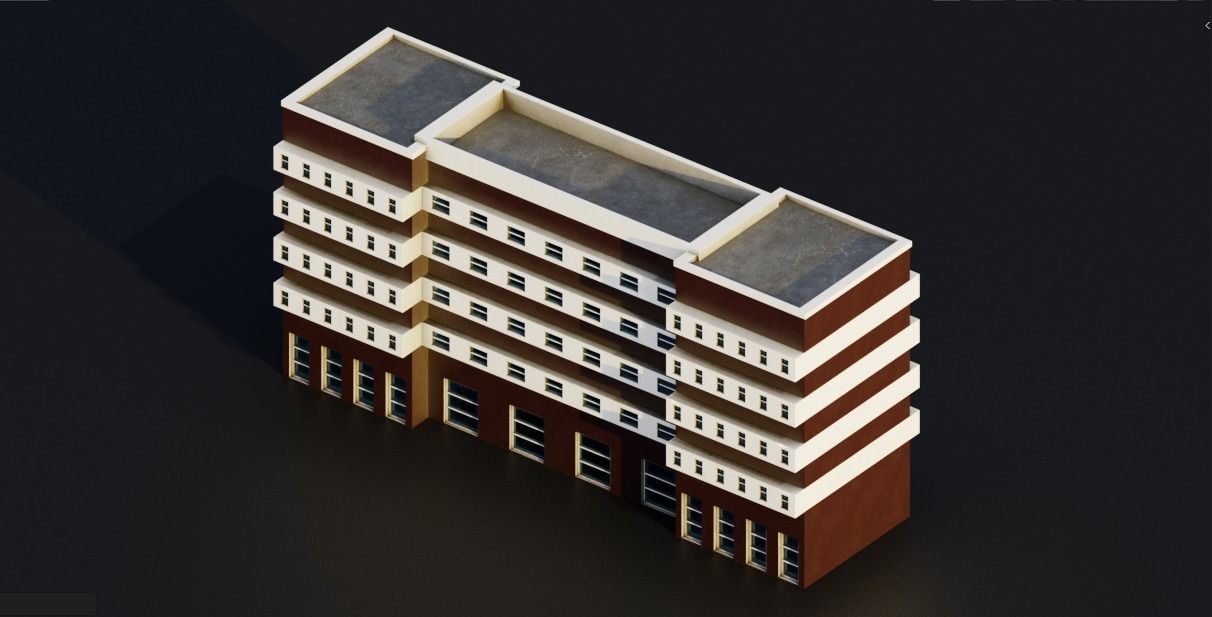 Pack City Crtoon  Low-poly 3D model_20