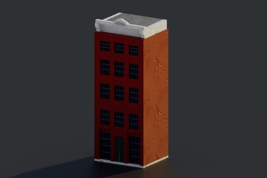 Pack City Crtoon  Low-poly 3D model_58