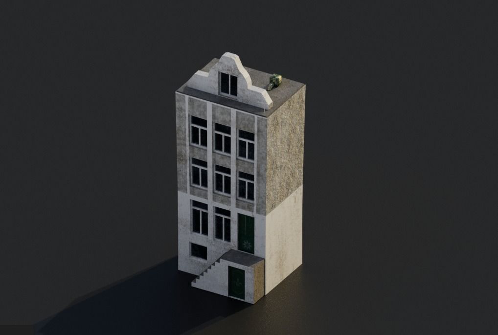 Pack City Crtoon  Low-poly 3D model_42