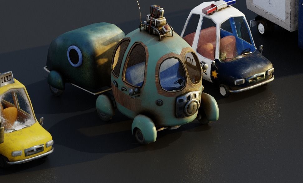 Pack City Crtoon  Low-poly 3D model_57