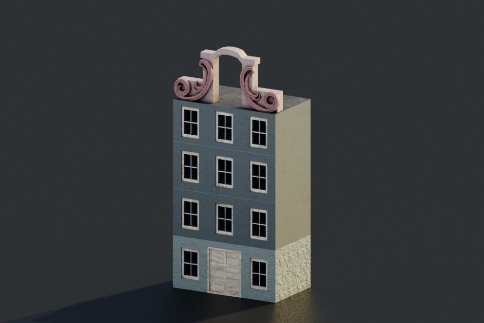 Pack City Crtoon  Low-poly 3D model_22