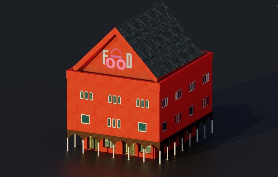 Pack City Crtoon  Low-poly 3D model_18