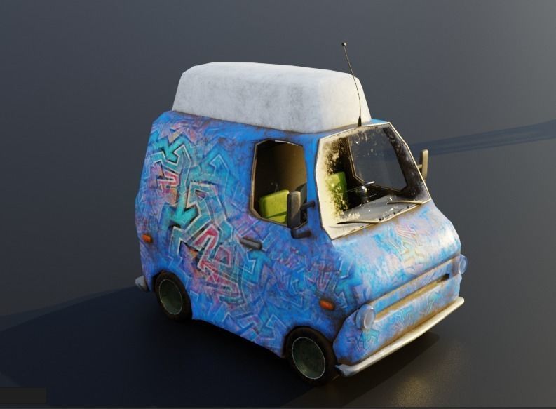 Pack City Crtoon  Low-poly 3D model_59