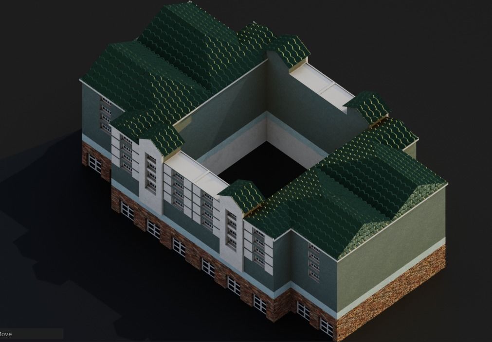 Pack City Crtoon  Low-poly 3D model_27