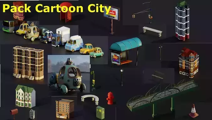 Pack City Crtoon 