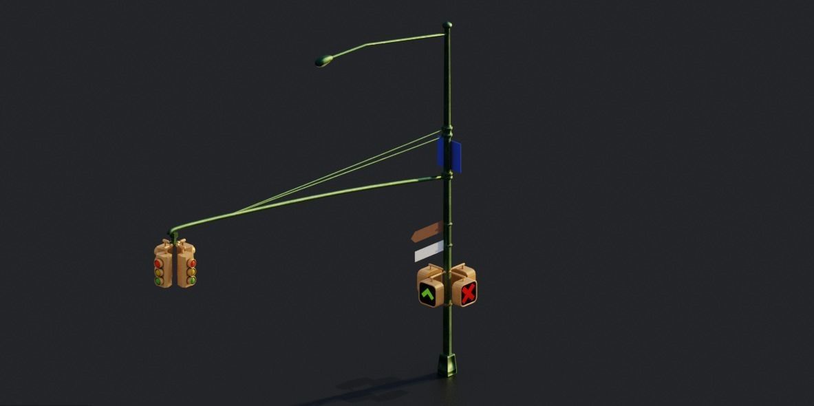 Pack City Crtoon  Low-poly 3D model_63