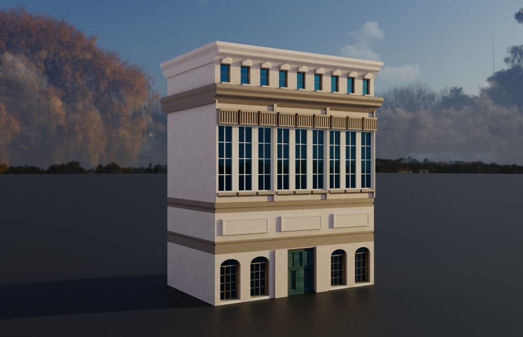 Pack City Crtoon  Low-poly 3D model_17