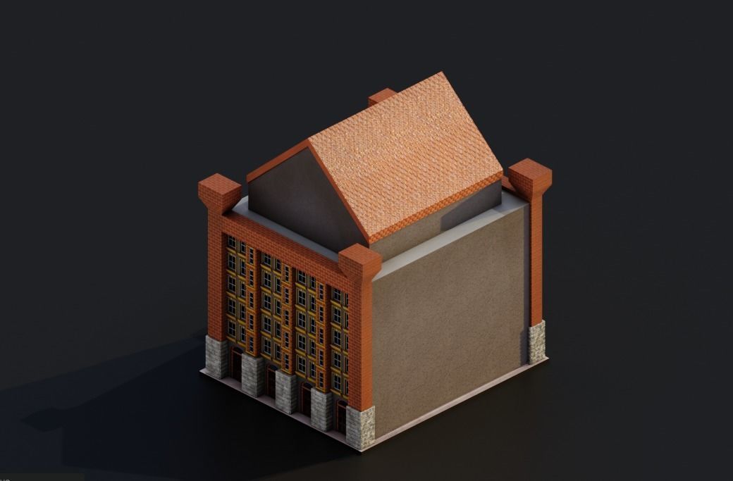 Pack City Crtoon  Low-poly 3D model_38