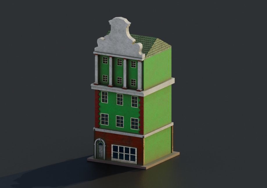 Pack City Crtoon  Low-poly 3D model_56