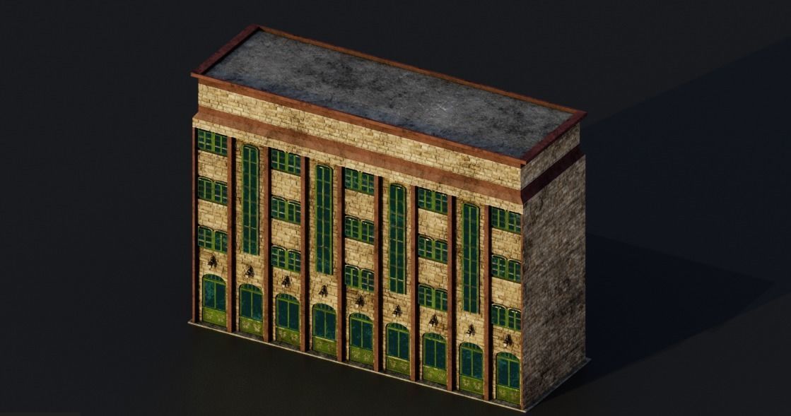 Pack City Crtoon  Low-poly 3D model_16