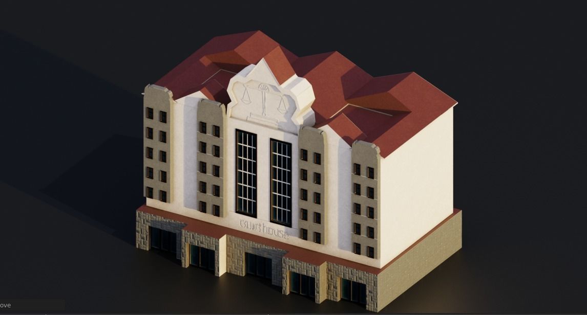 Pack City Crtoon  Low-poly 3D model_26