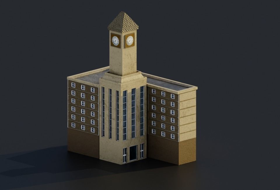 Pack City Crtoon  Low-poly 3D model_40
