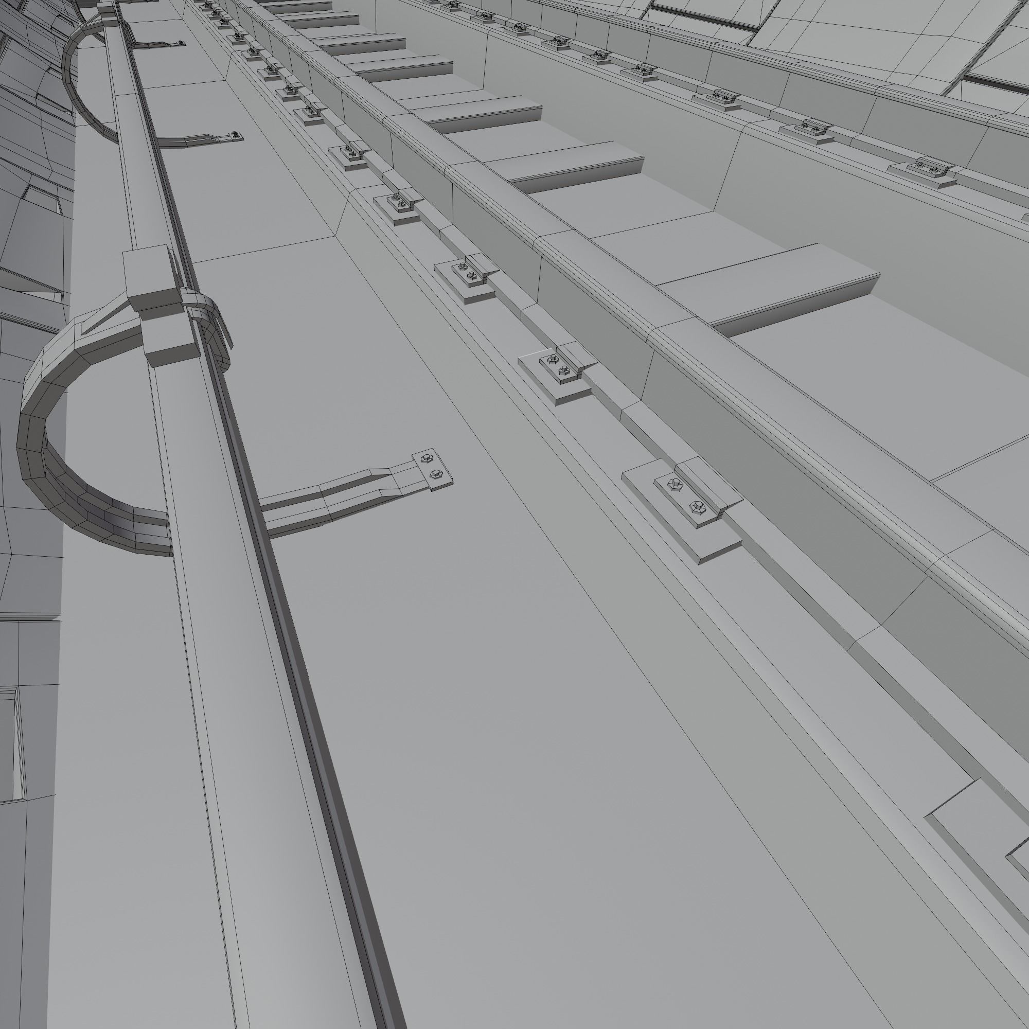 Metro tunnel 3D model_10