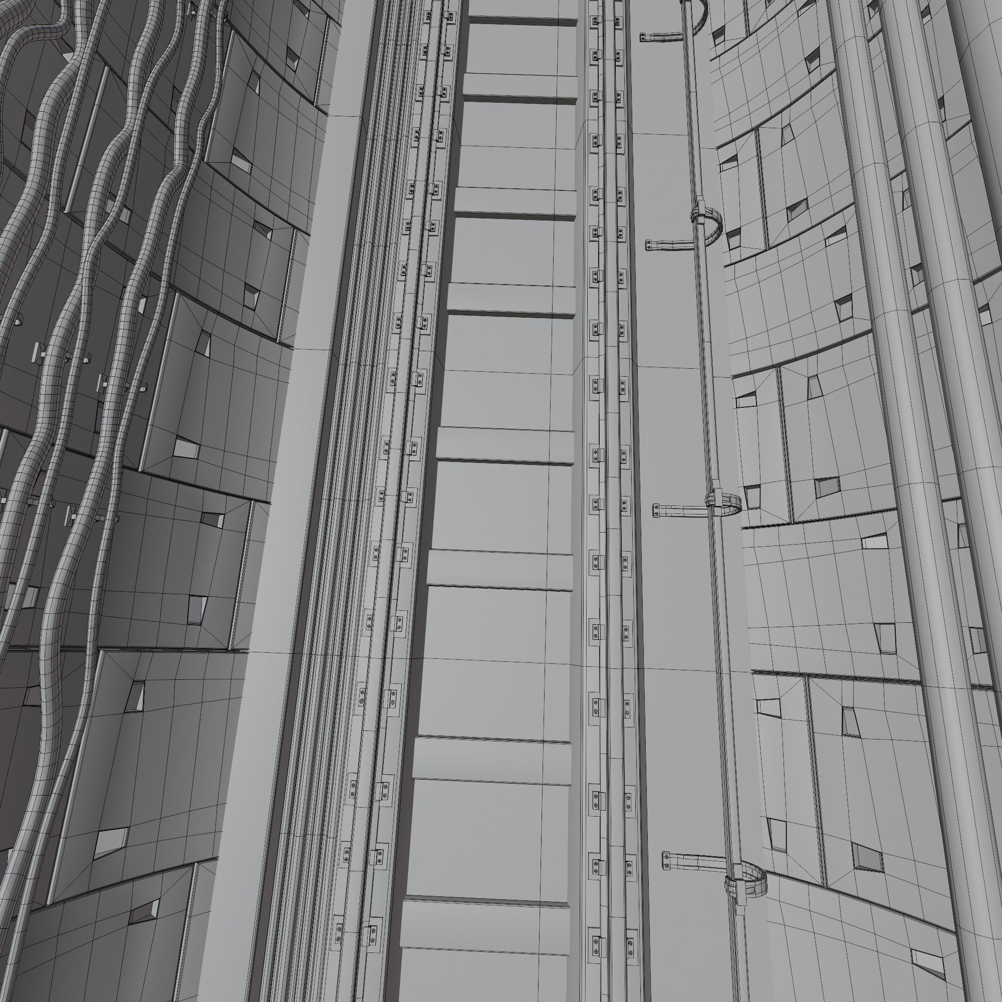 Metro tunnel 3D model_9