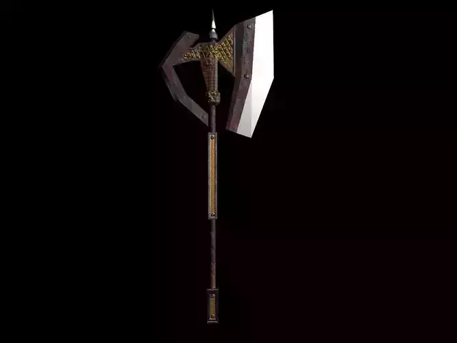 Fantasy realistic battle axe