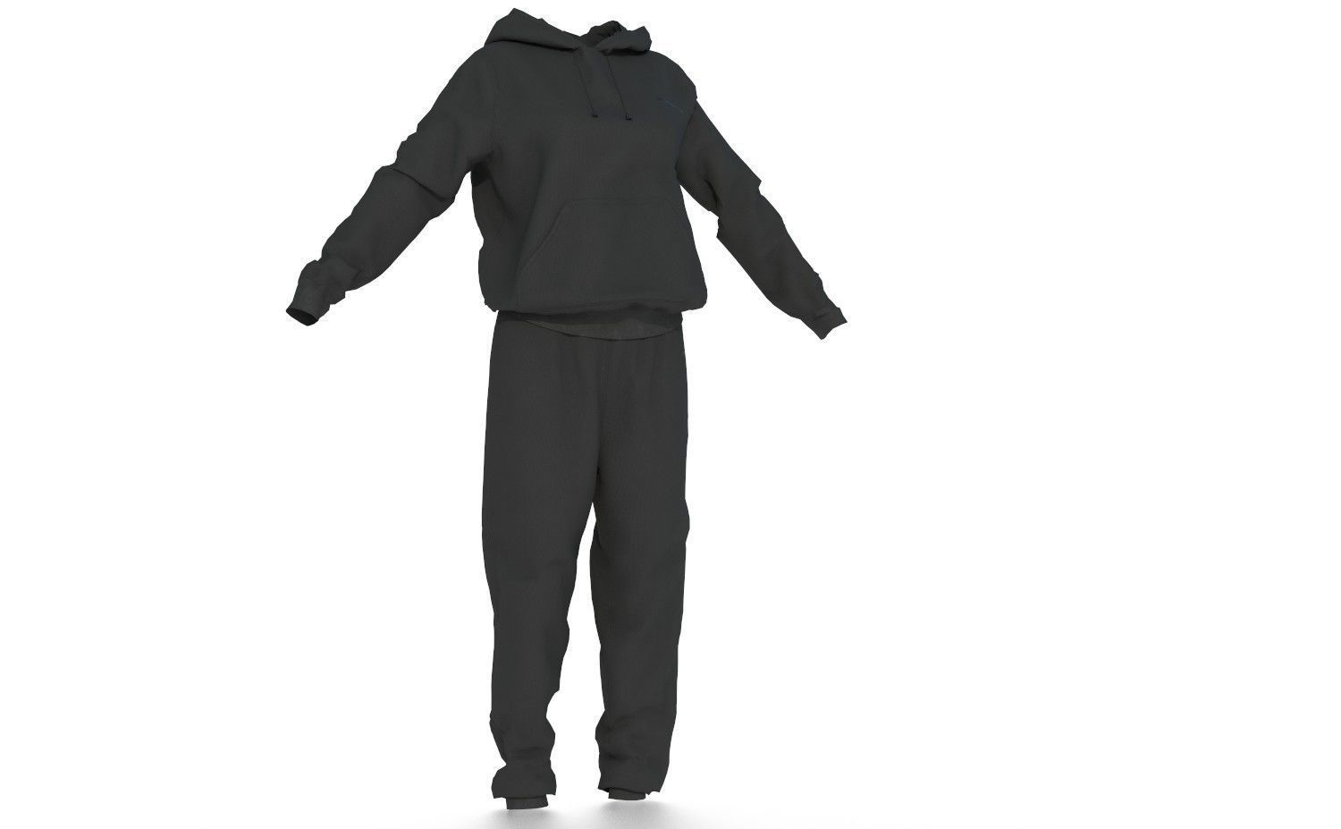 SPORT SUIT Low-poly 3D model_4