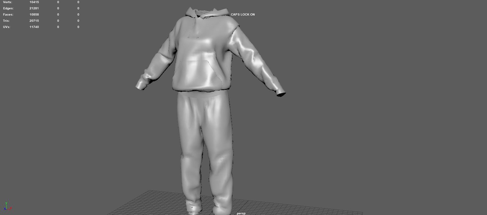 SPORT SUIT Low-poly 3D model_11