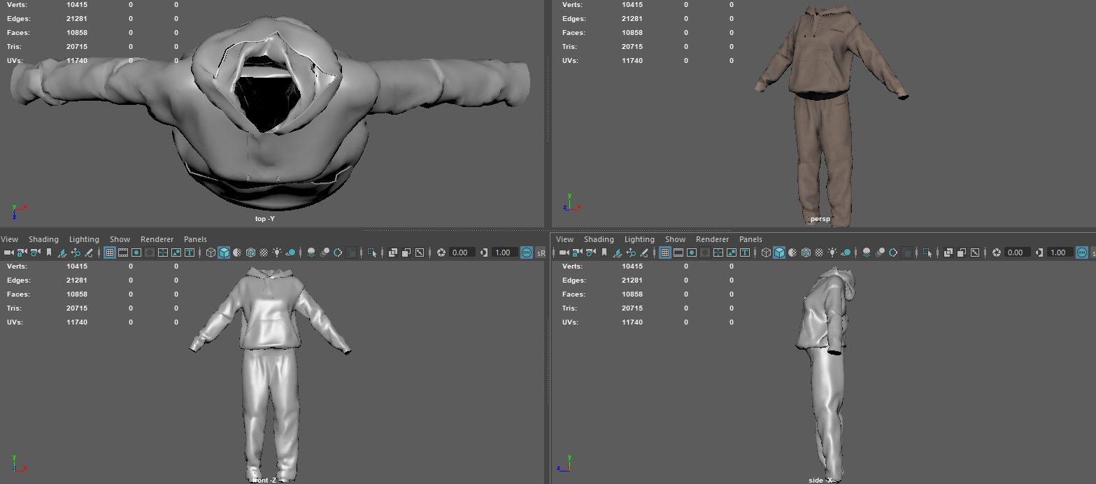 SPORT SUIT Low-poly 3D model_15
