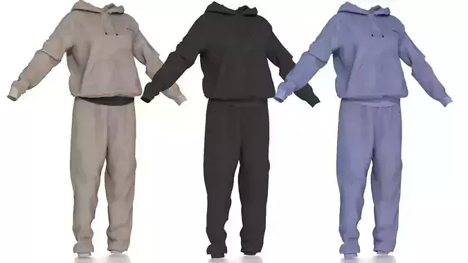 SPORT SUIT Low-poly 3D model