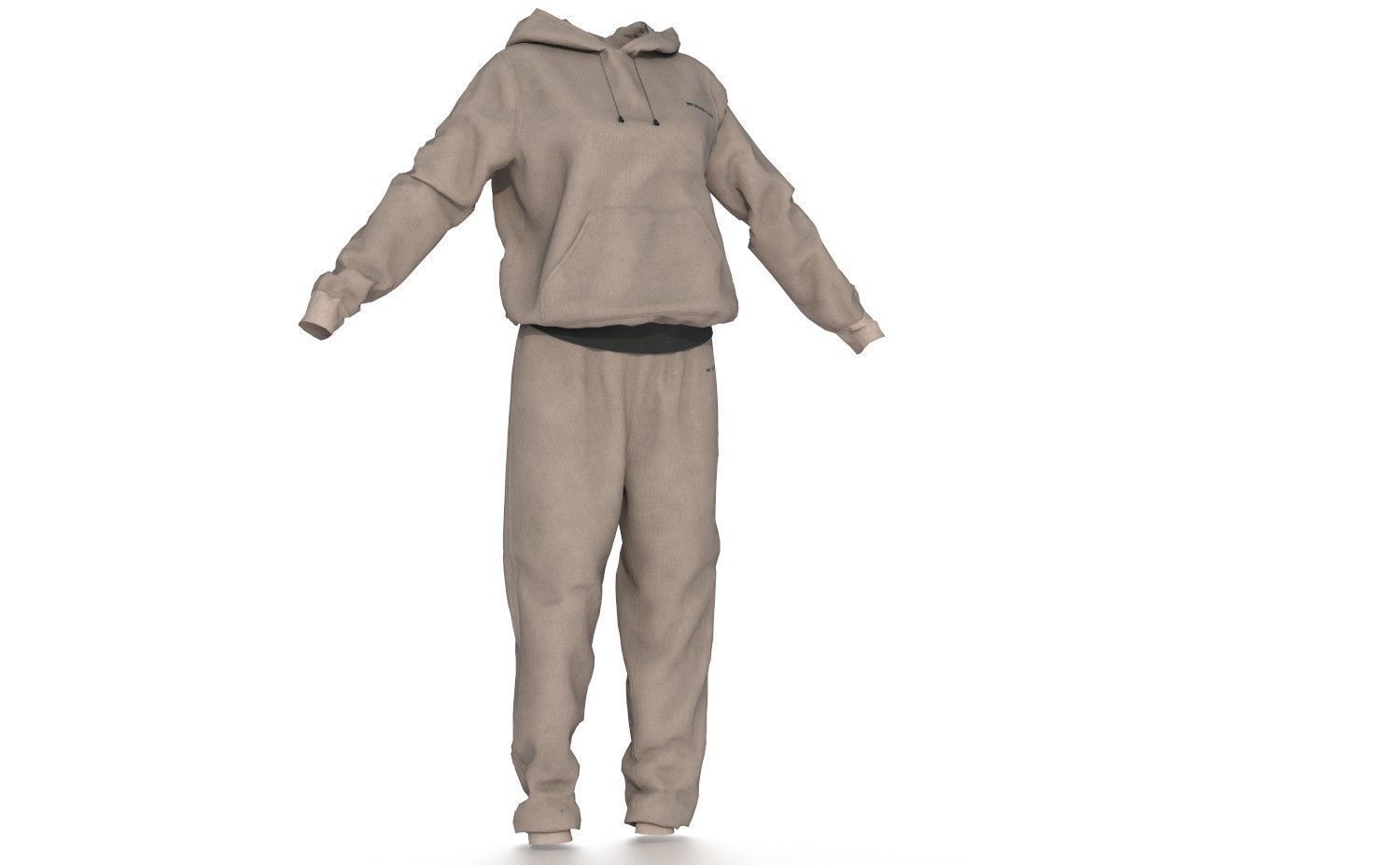 SPORT SUIT Low-poly 3D model_3