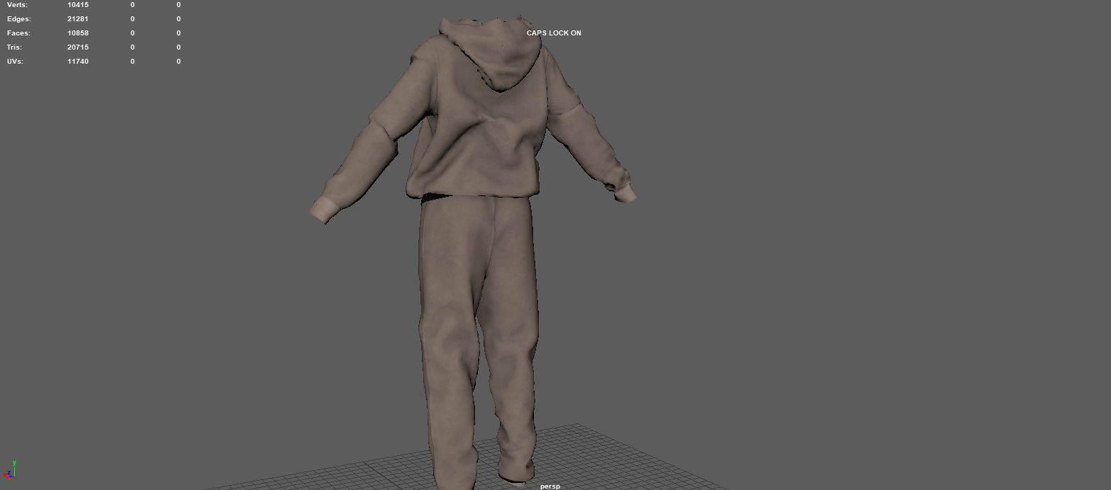 SPORT SUIT Low-poly 3D model_8