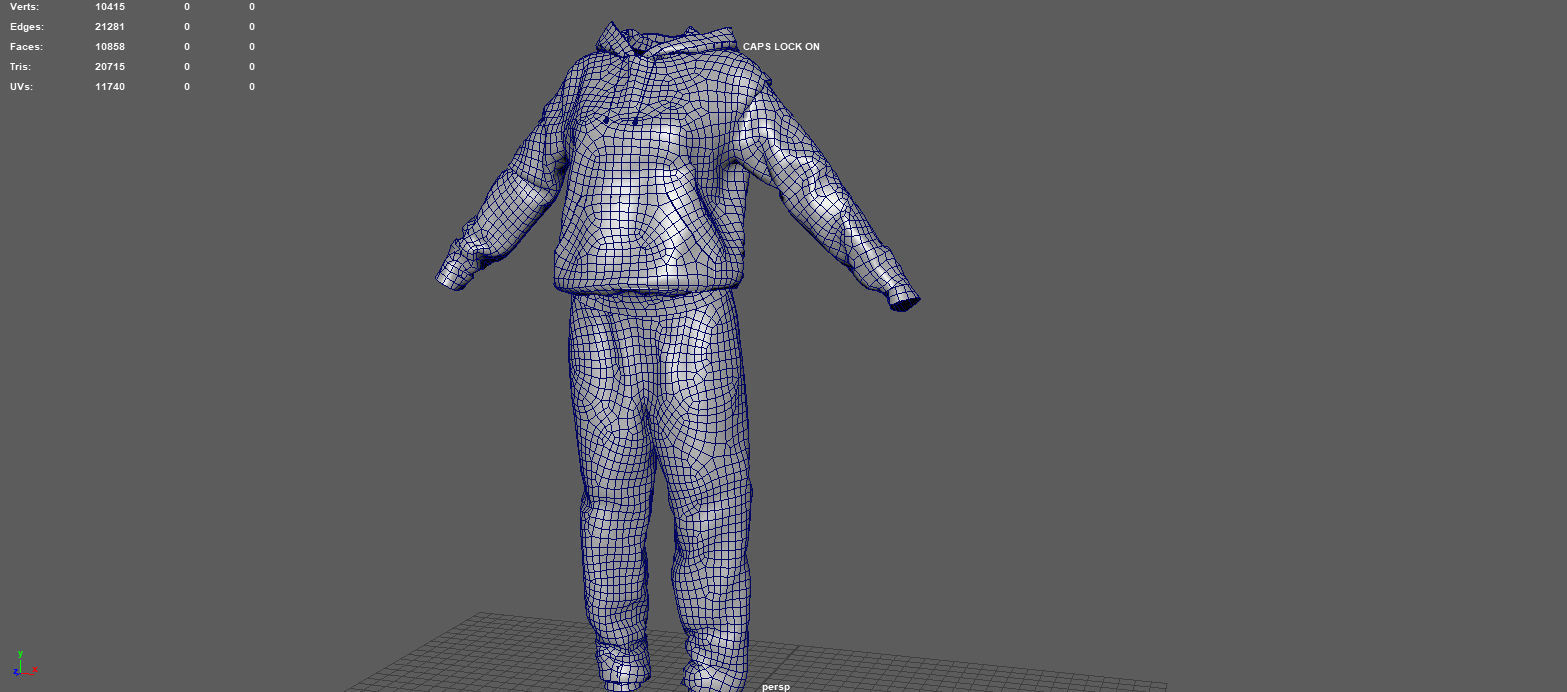 SPORT SUIT Low-poly 3D model_12