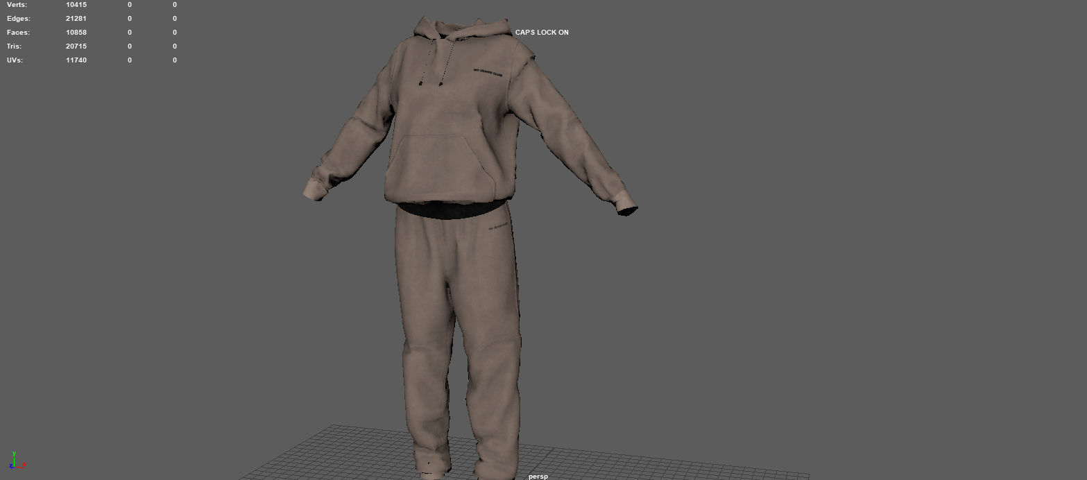 SPORT SUIT Low-poly 3D model_7