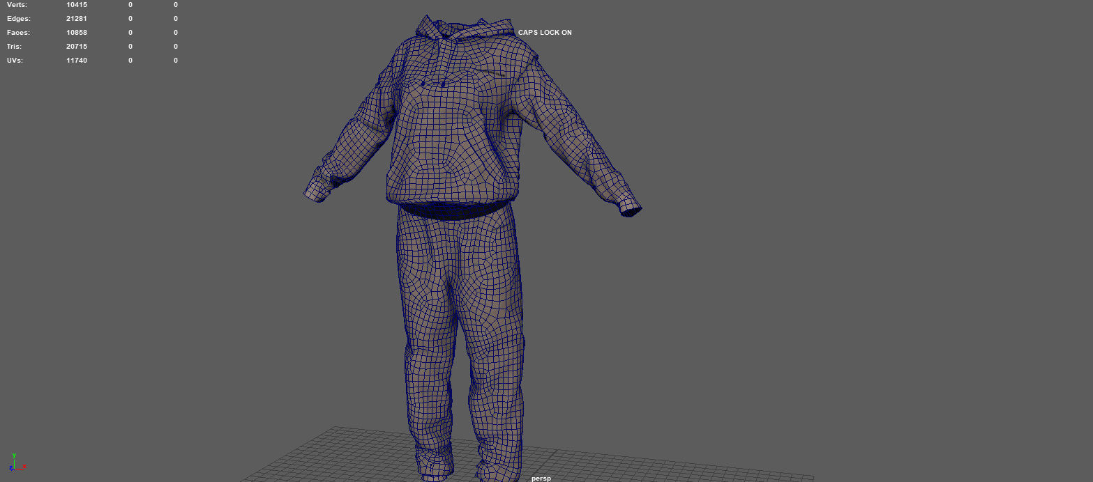 SPORT SUIT Low-poly 3D model_13
