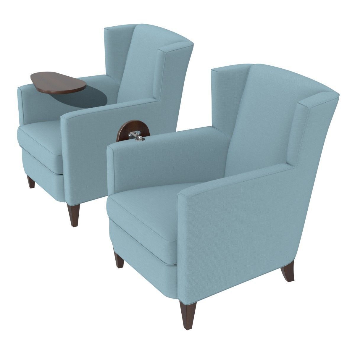 H Contract  Clifton and Emma Tablet Arm Chairs 3D model_4