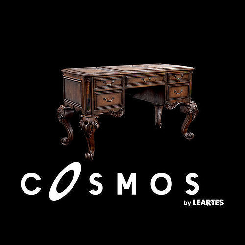Vintage Desk Low-poly 3D model