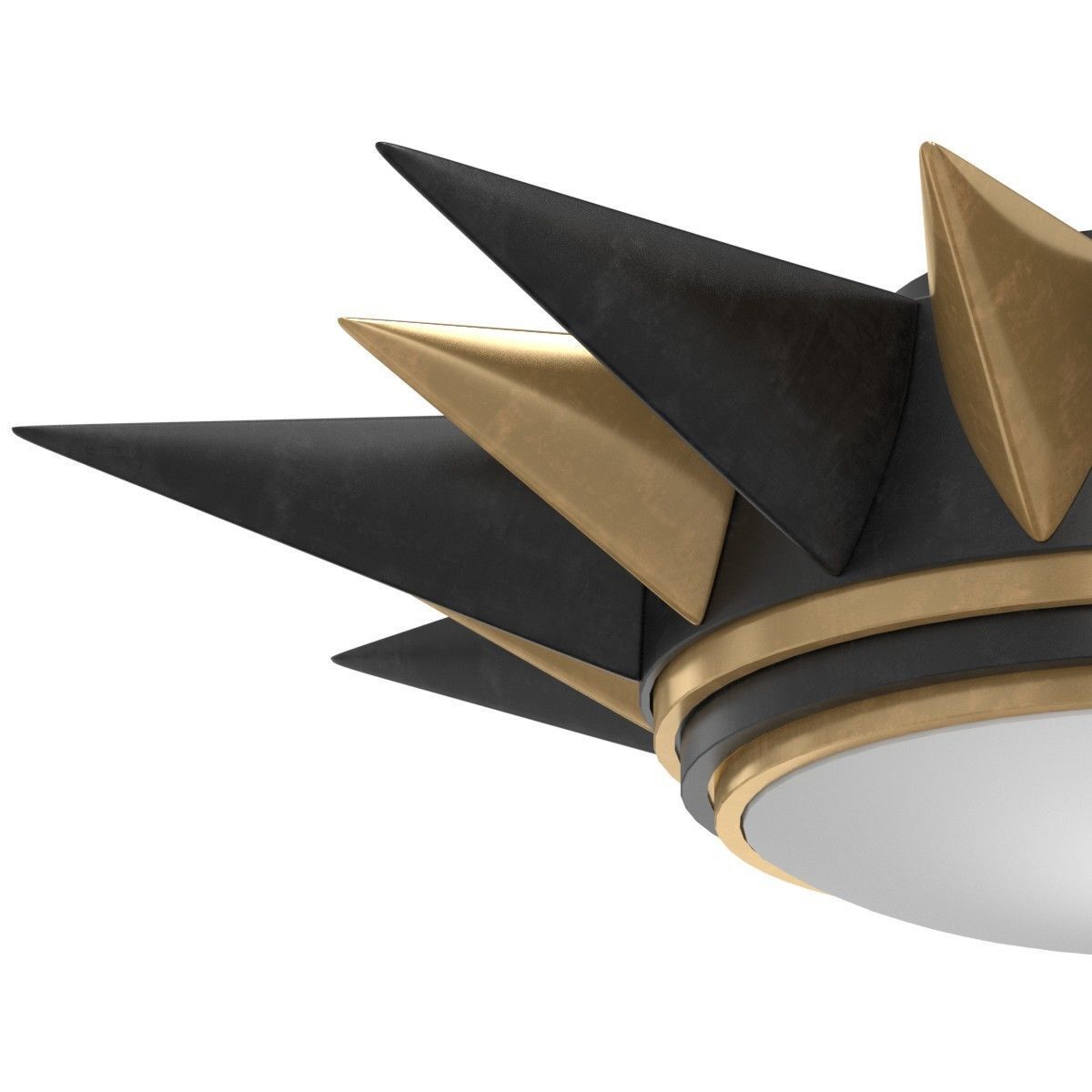 Robert Abbey Cosmos Flushmount in Deep Patina Bronze Finish   3D model_4