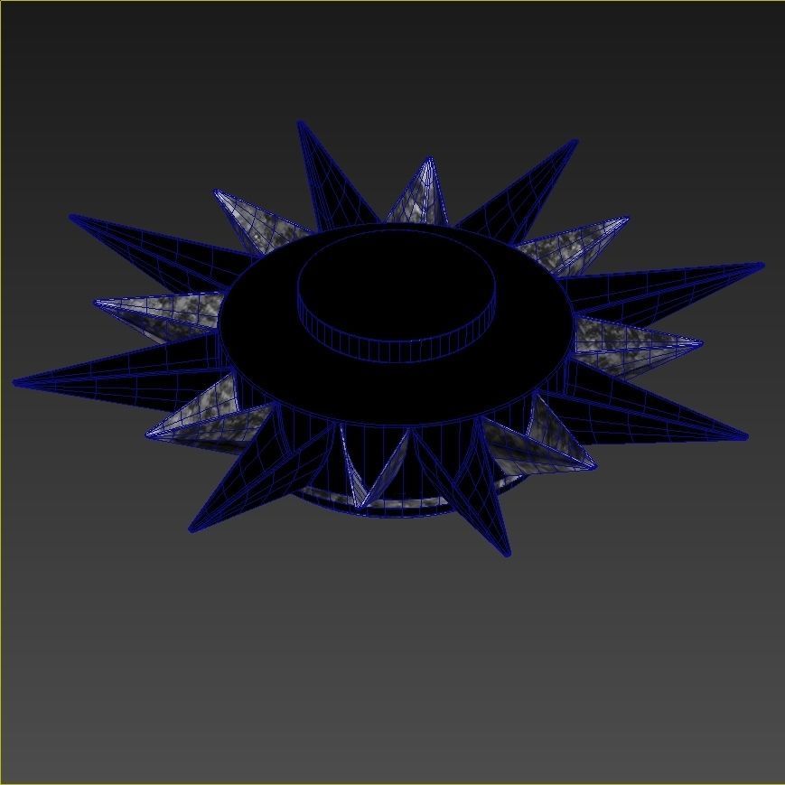 Robert Abbey Cosmos Flushmount in Deep Patina Bronze Finish   3D model_7