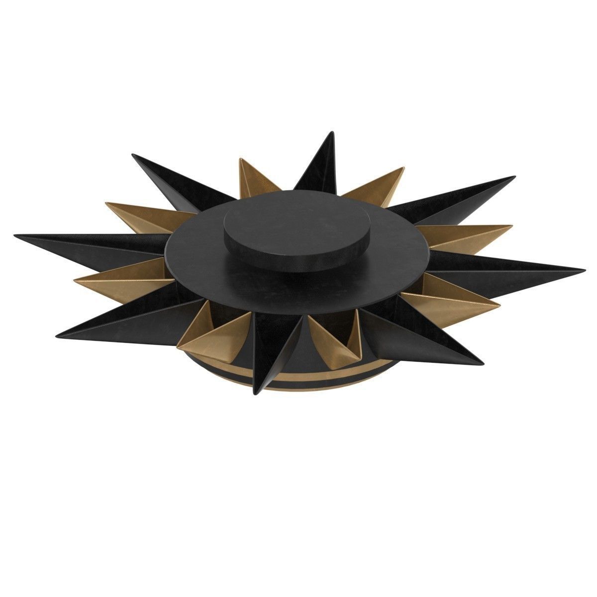 Robert Abbey Cosmos Flushmount in Deep Patina Bronze Finish   3D model_3