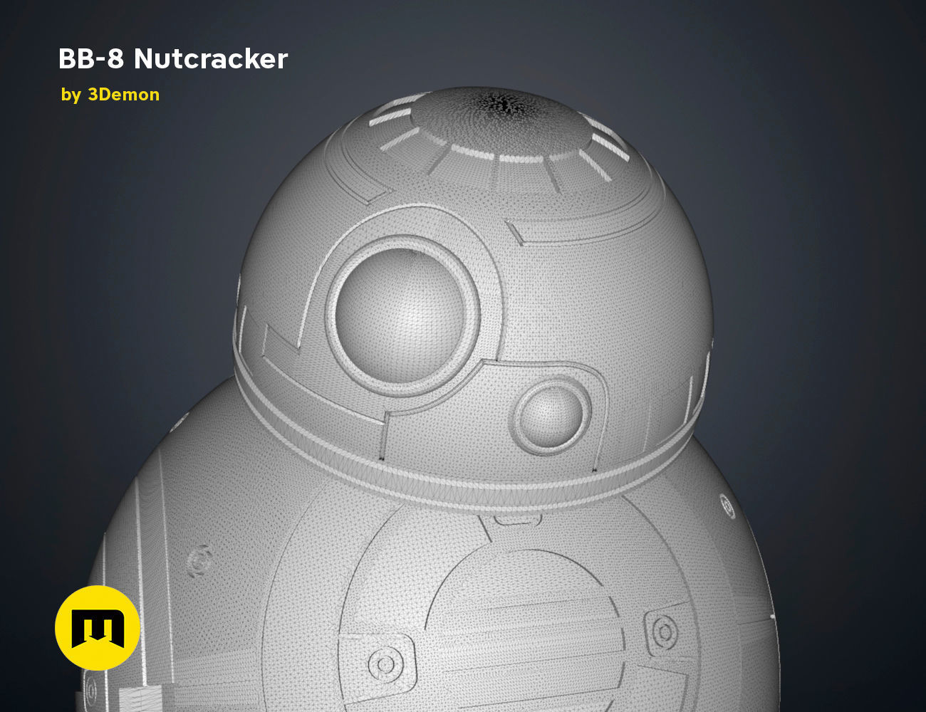 BB-8 Nutcracker 3D print model_21