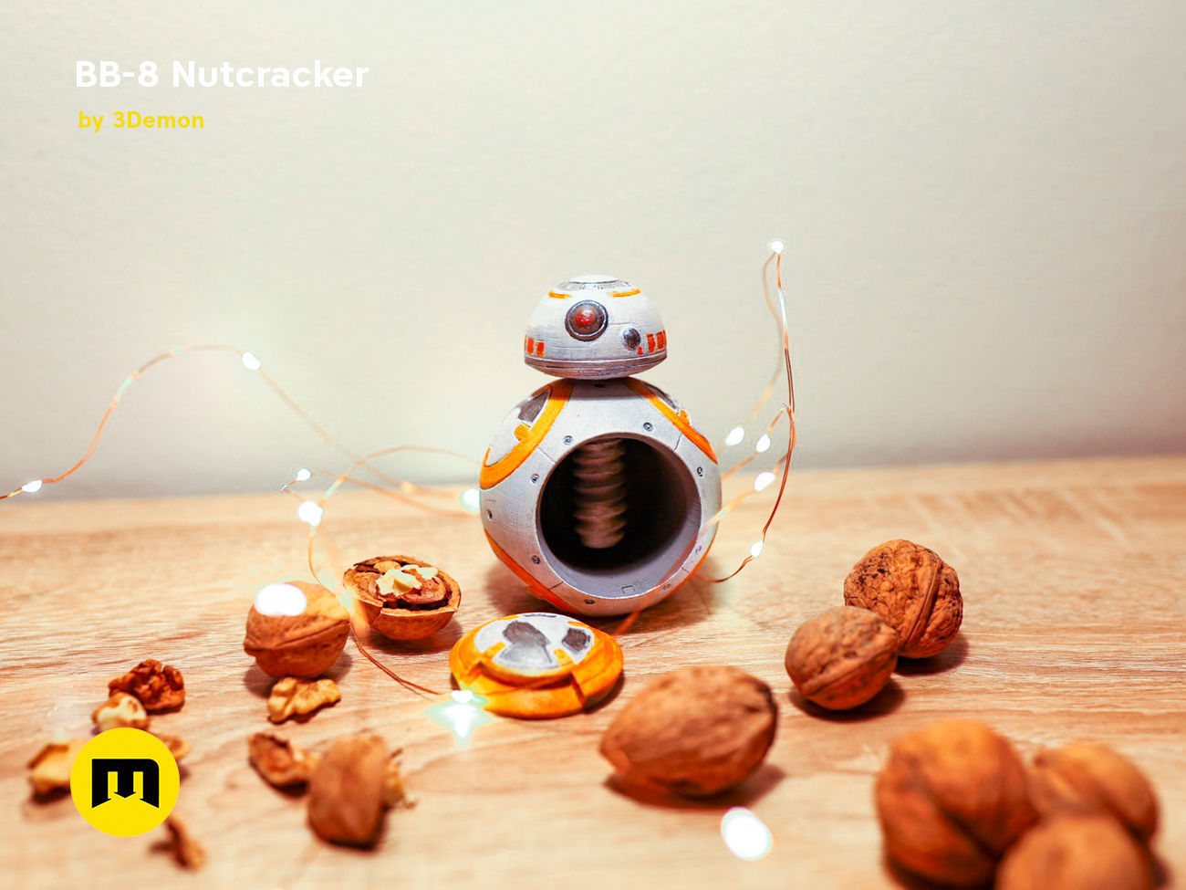 BB-8 Nutcracker 3D print model_8