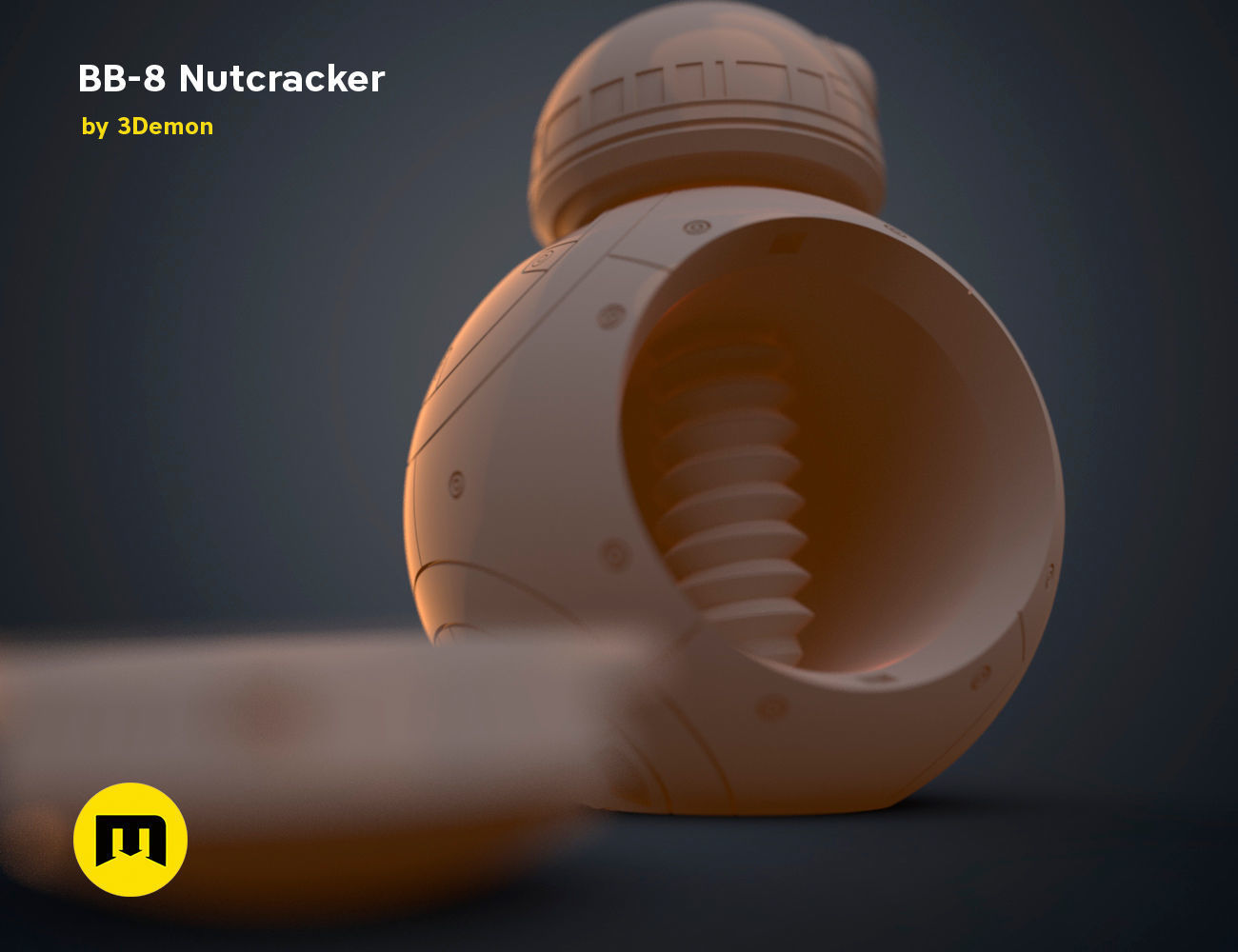 BB-8 Nutcracker 3D print model_14