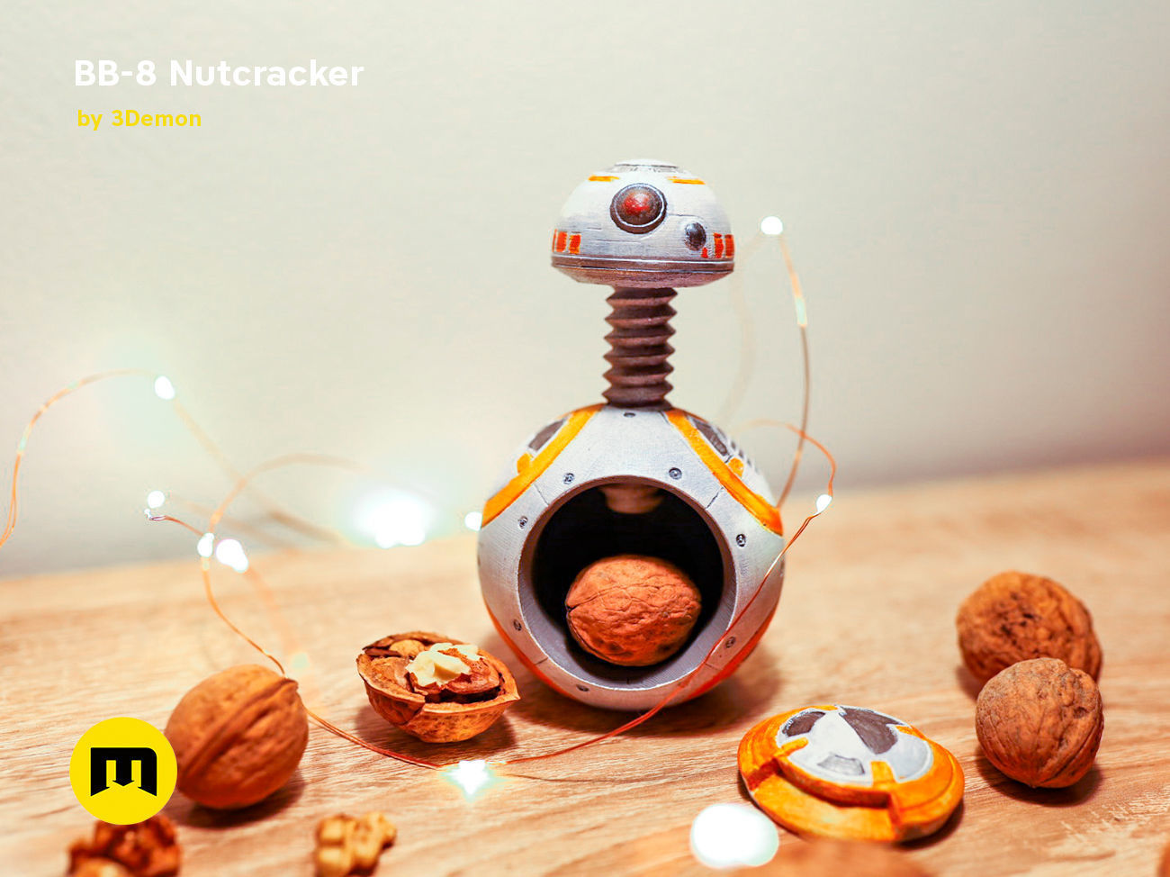 BB-8 Nutcracker 3D print model_1