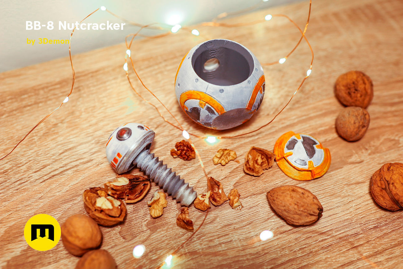 BB-8 Nutcracker 3D print model_4