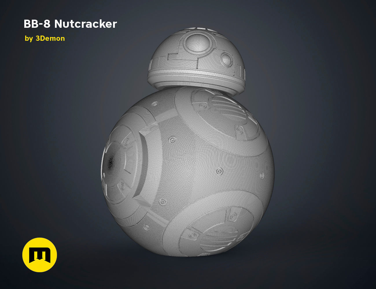 BB-8 Nutcracker 3D print model_20