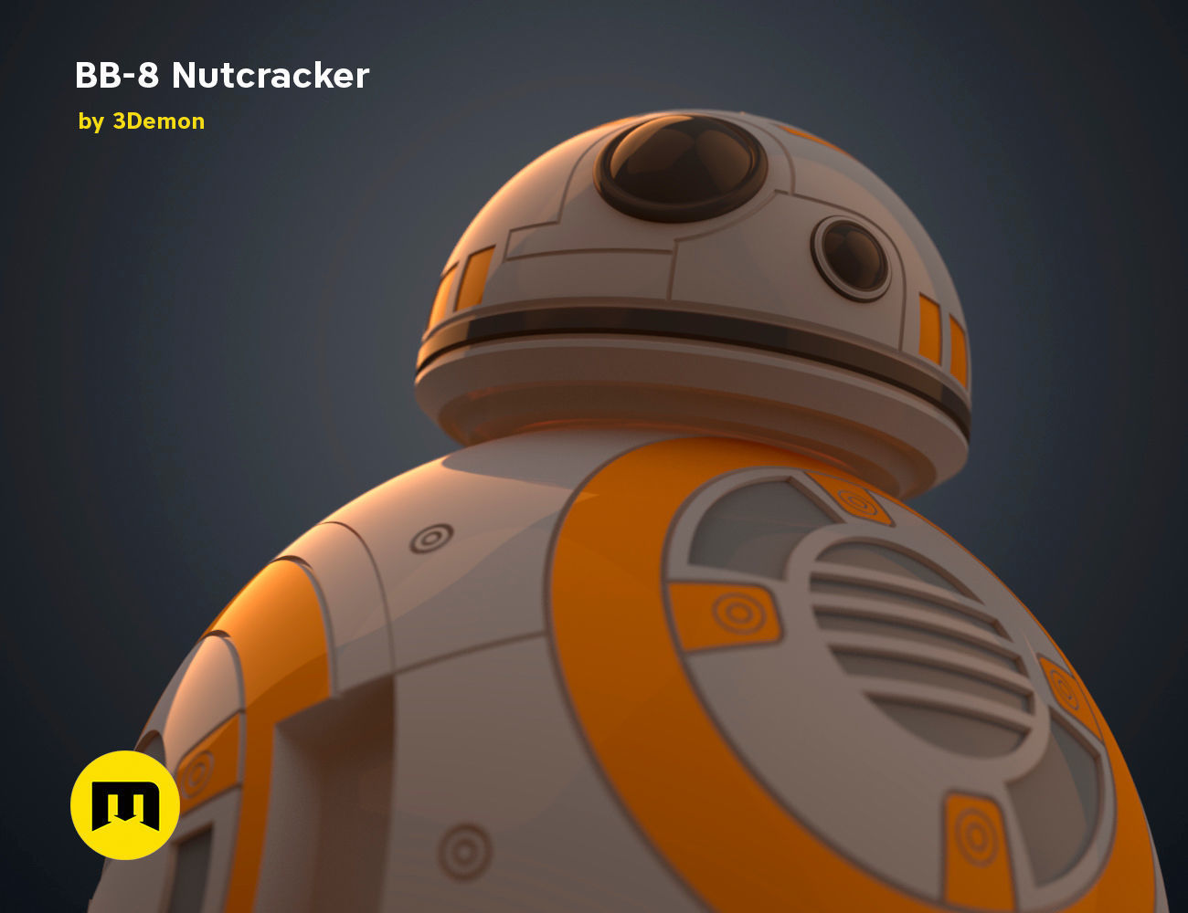 BB-8 Nutcracker 3D print model_24