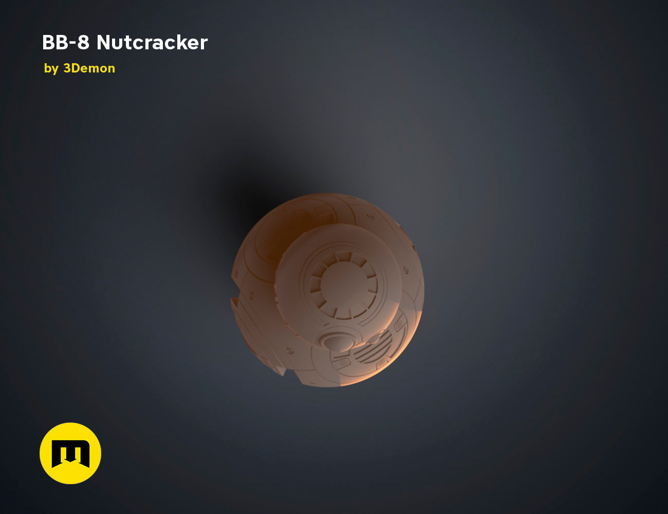 BB-8 Nutcracker 3D print model_10