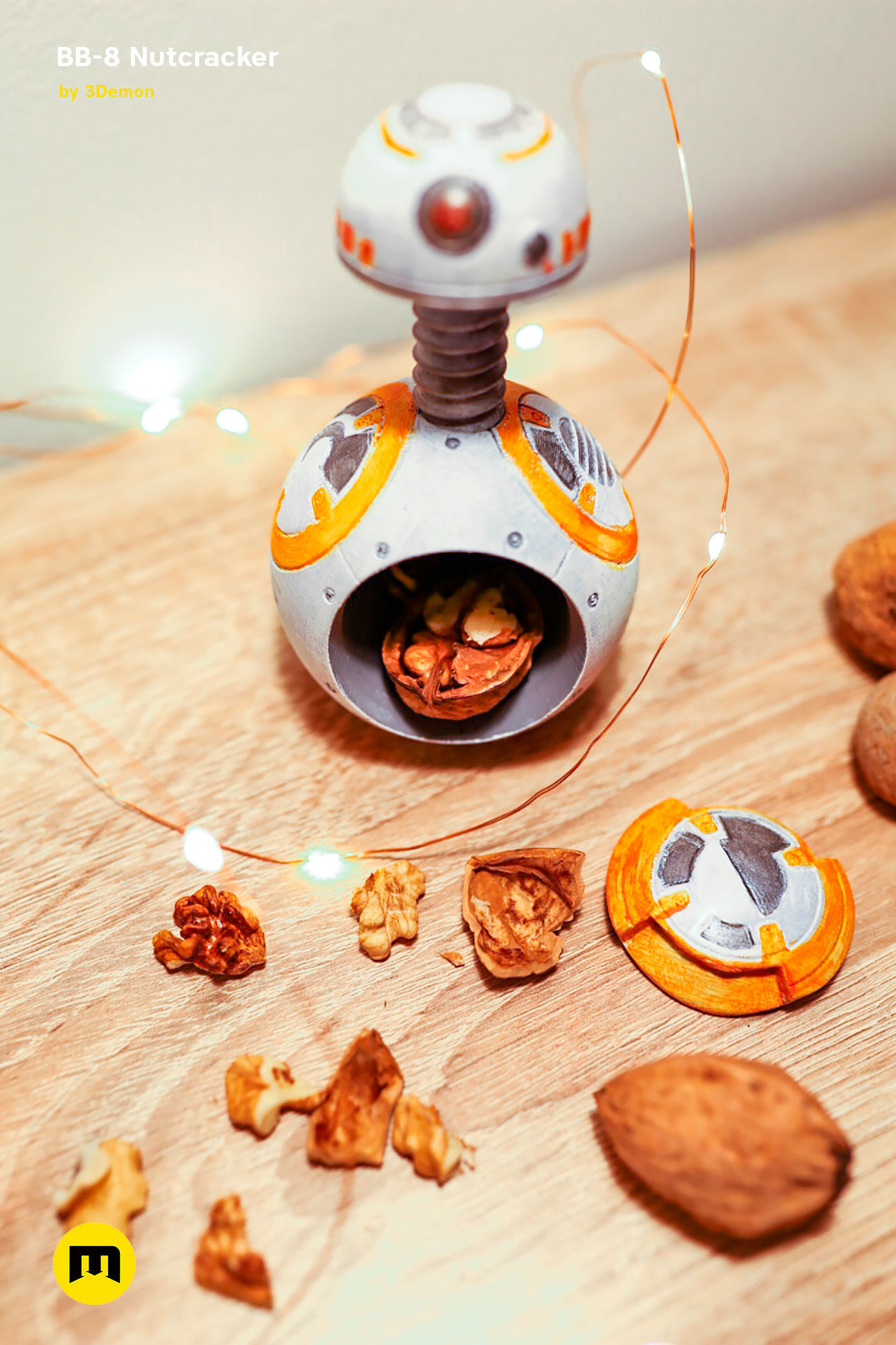 BB-8 Nutcracker 3D print model_2