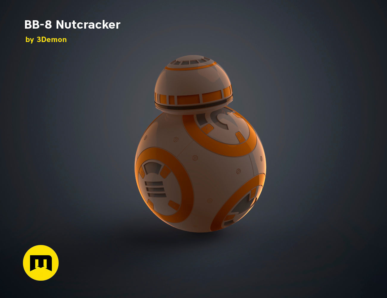 BB-8 Nutcracker 3D print model_25