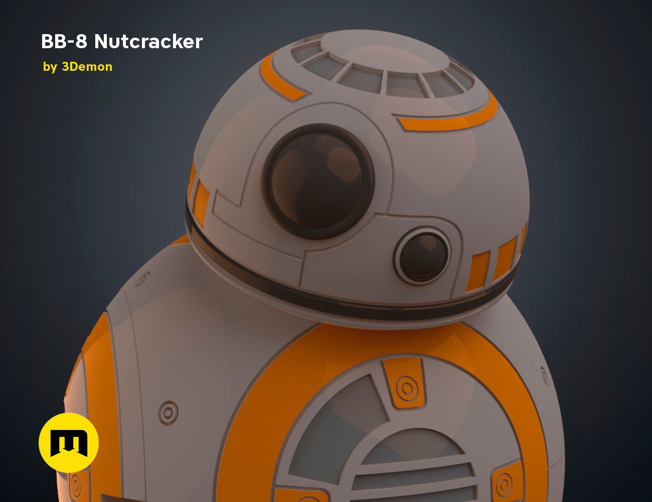 BB-8 Nutcracker 3D print model_26
