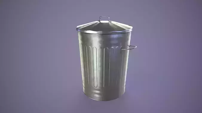 Dustbin metal trash can