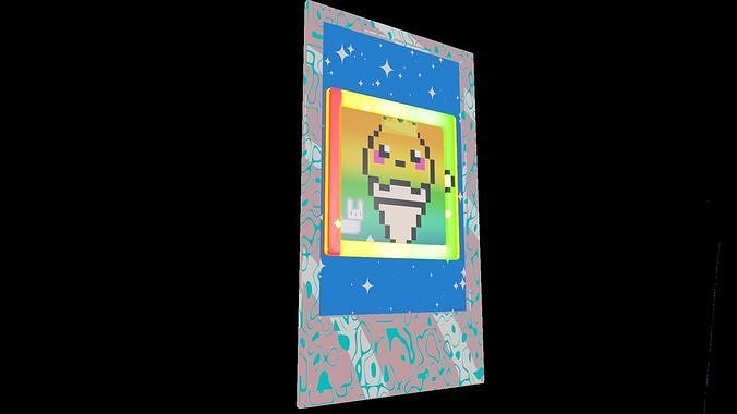 3D NFT Card  Low-poly 3D model