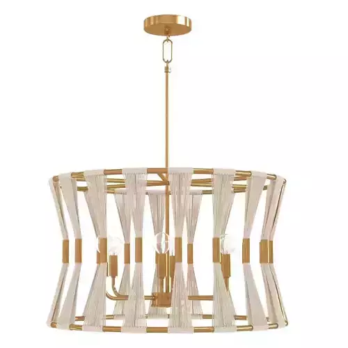 Capital lighting Bianca  Rope Brass Pendant Ceiling Light