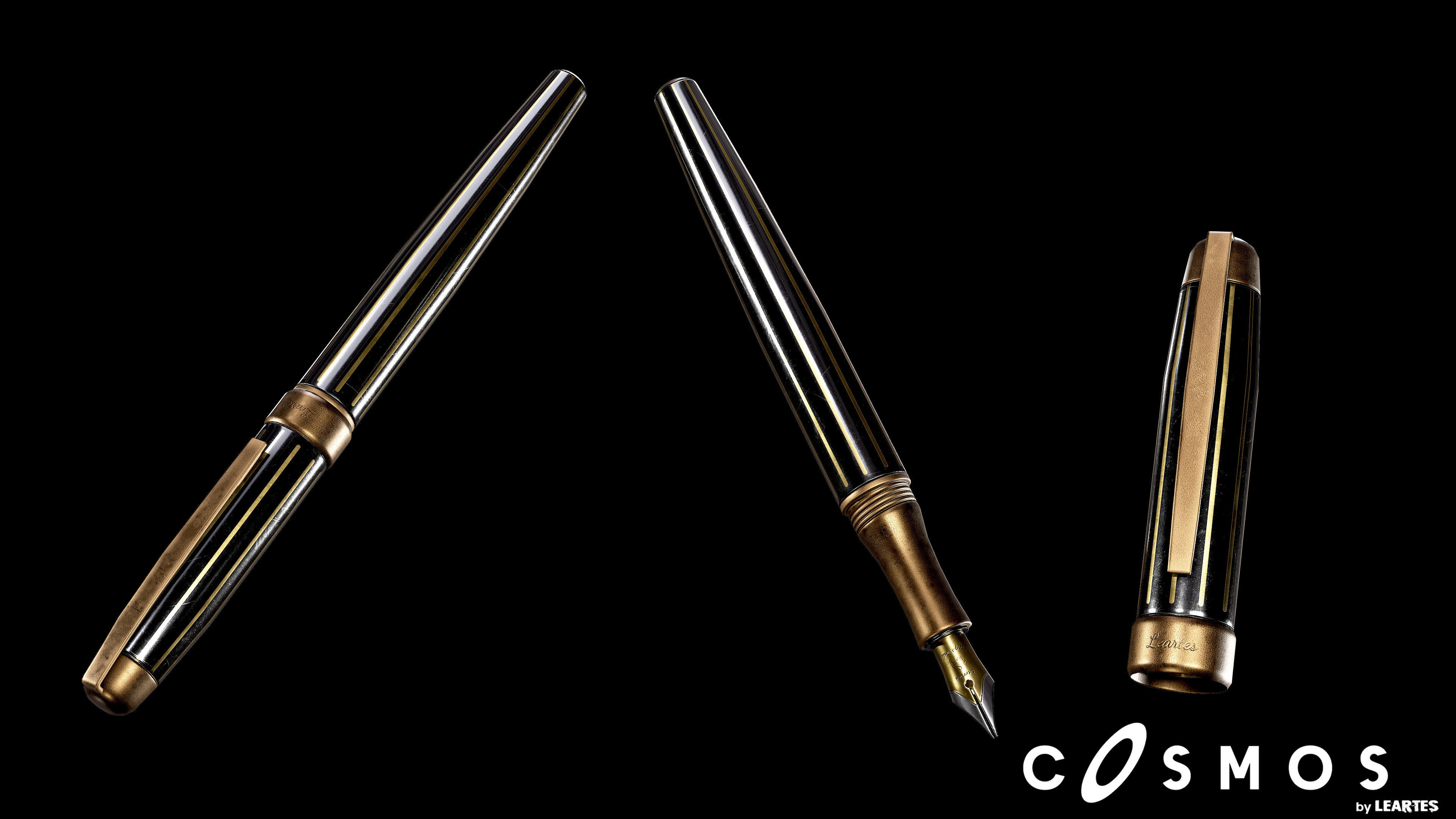 Vintage Pen Low-poly 3D model_2